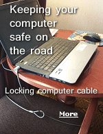 If your laptop is coming with you on a trip, you'll need to take same precautions to keep it safe.